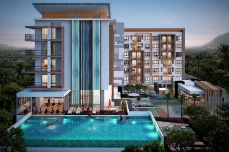 Апартаменты в новом комплексе, район пляжа Nai Yang