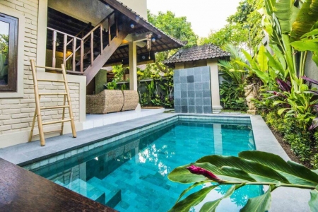 Уютная 2 спальная вилла с личным бассейном в Семиньяке