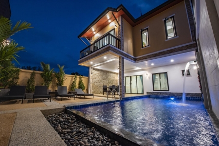 Двухэтажная 3 спальная вилла с бассейном на Банг Тао