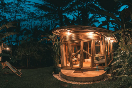 Eco-friendly bamboo house in the east of Bali, Chandidas