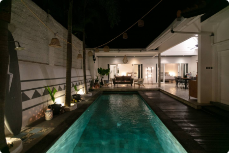 Unusual 2 bedroom villa in Canggu, Berawa