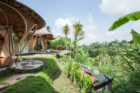 Открытый 2 спальный дом с видом на рисовые поля, Чандидаса