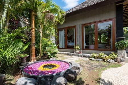 1 bedroom cottage overlooking rice terraces and Agung, Chandidasa