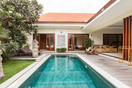 Secluded 3 bedroom villa with private pool, Canggu