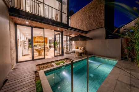 Modern 3 bedroom villa with private pool in a gated complex, Canggu