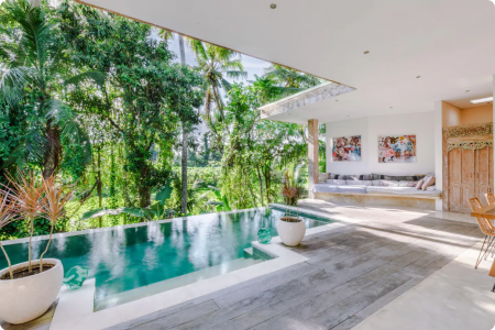 Невероятная 3 спальная вилла в Убуде с видом на рисовые поля