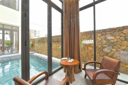 Уютная 4 спальная вилла с приватным бассейном, Хойан