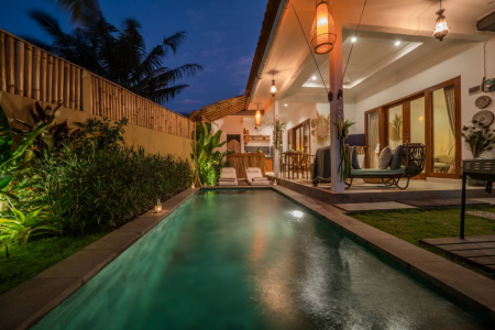 2 bedroom tropical boho style villa, Pererenan, Canggu