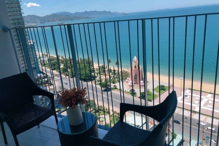 Красивые 1 спальные апартаменты с видом на море, Нячанг