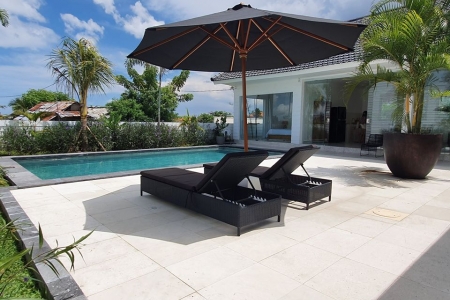 Светлая 3 спальная вилла с бассейном и видом на рисовые поля, Чангу