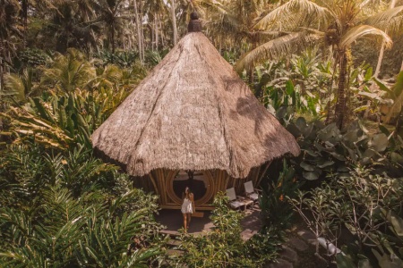 Cozy 1 bedroom bamboo house, Ubud