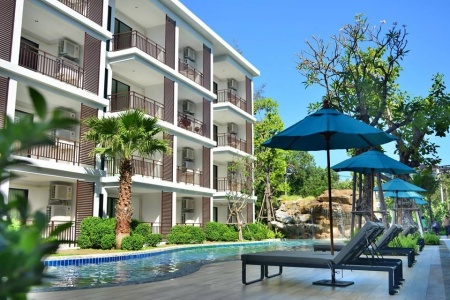 1 спальные апартаменты с уютным дизайном в частном комплексе, Раваи