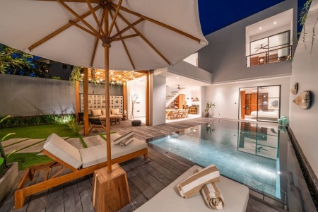 Modern design 3 bdr villa - Central Canggu