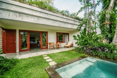 Уютная 1 спальная вилла с бассейном в джунглях Убуда