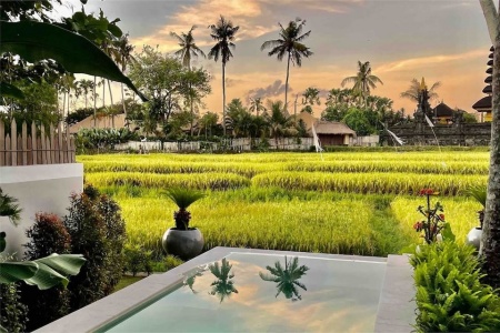 2 спальная вилла в современном дизайне с видом на рисовые поля, Сесех