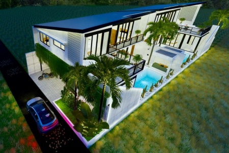 Новая и стильная 3 спальная вилла в пешей доступности от пляжа, Табанан