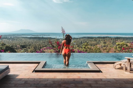 Вилла 1 спальная с видом на море на севере Бали - Сумберкима