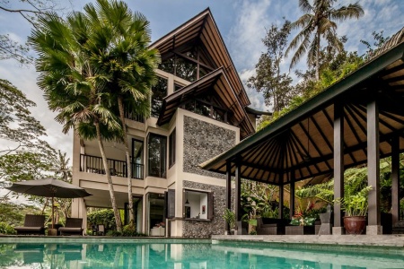 Прекрасная 4 спальная вилла с видом на джунгли Убуда