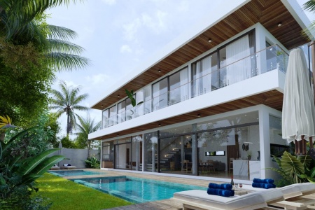 2 спальная вилла с частным бассейном и видом на океан, Табанан