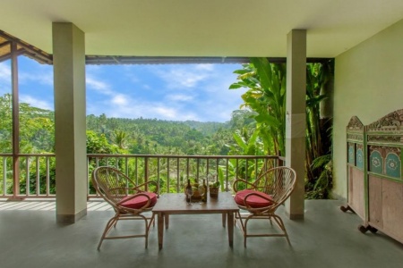 Уединенный 1 спальный дом с видом на Саян, Убуд