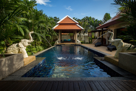 3-спальная вилла с бассейном в элитной резиденции Baan Bua | 5 минут до пляжа Най Харн